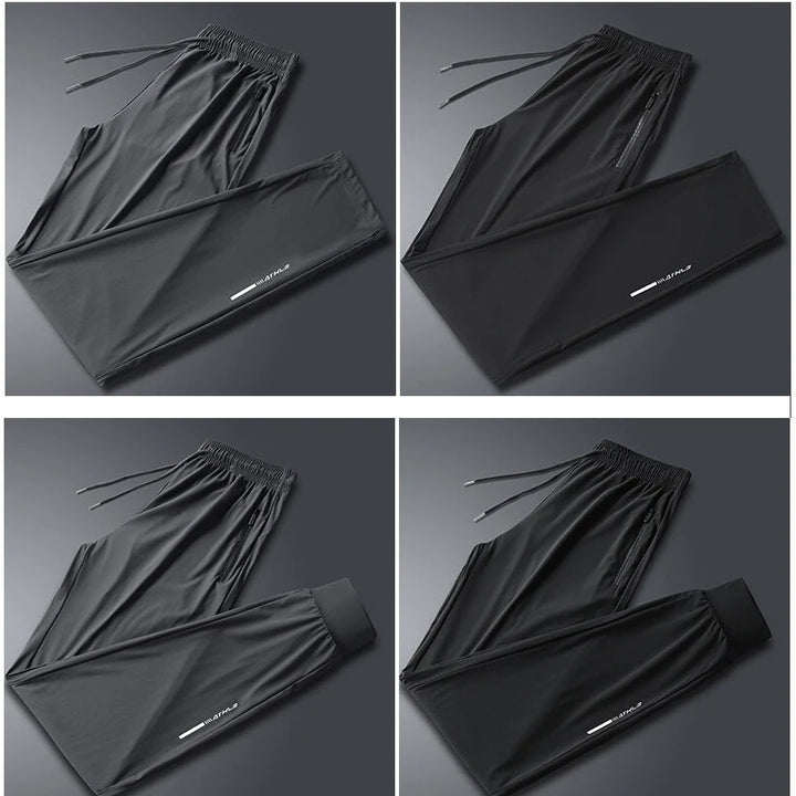 מכנסי סילק איכותיים לגברים לקיץ, צמודים, חדשים, מתרחבים, גמישים, מהירי ייבוש, לריצה בחוץ