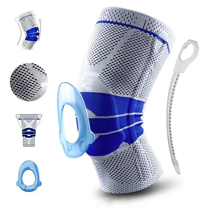 תמיכה בברך רפואית, שרוול דחיסה לשחזור מפרקים, הקלה מכאבי שרירים, ריצה, אימון ספורט, מגן ברך