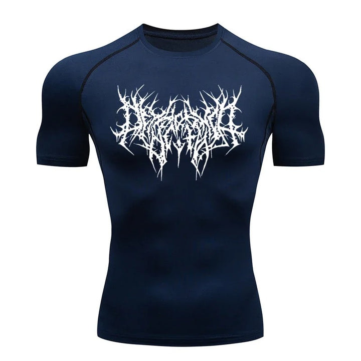 חולצת טי ריצה לגברים פועל חולצת ספורט גברים דחיסת כושר גופני חולצות