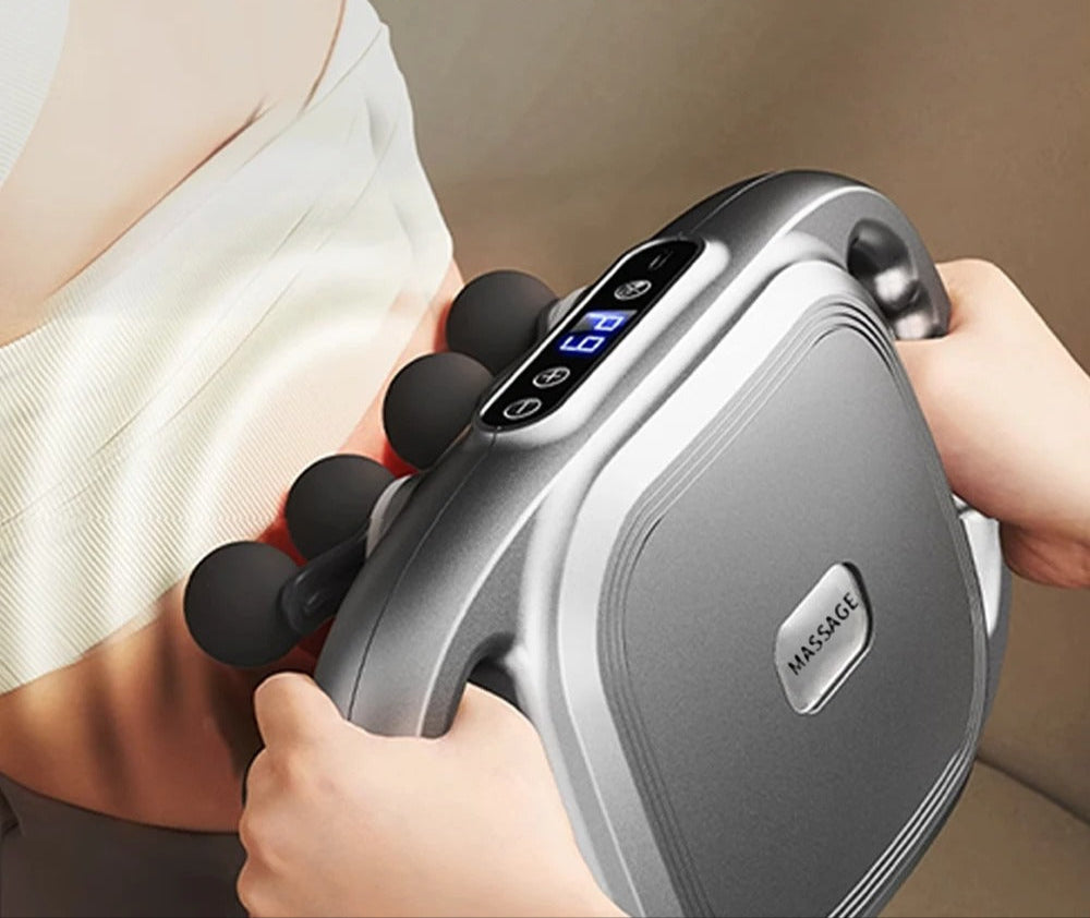 12-ראש fascia אקדח גבוה תדר הגוף עיסוי אקדח בחזרה ומותנים לעיסוי הצוואר הכתף עיסוי שריר masajeador